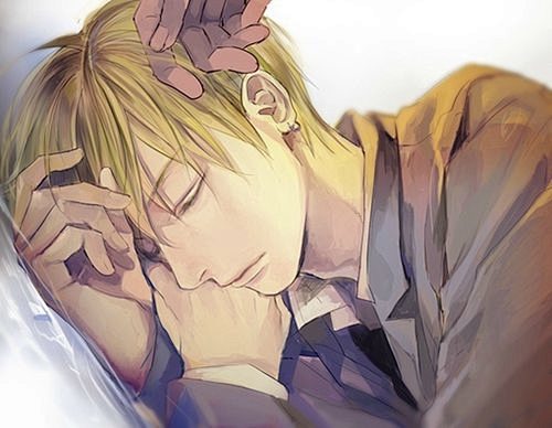 二次元帅气男生插画图片