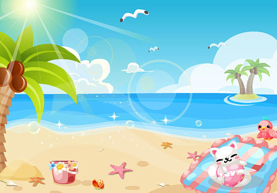 海边场景flash动画免费下载