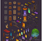 精美游戏场景建筑分拆设计作品 |GAMEUI- 设计圈聚集地 | 游戏UI | 游戏界面 | 游戏图标 | 游戏网站 | 游戏群 | 游戏设计