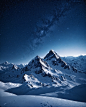 雪山星空