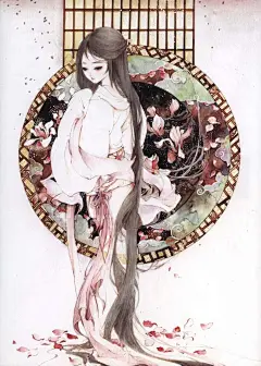 #插画# #古风# #唯美# #復古# #手绘人物#