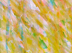 背景是黄色的水彩画