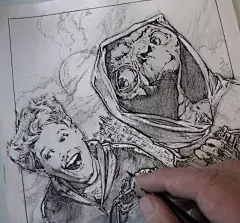 看完这些帅气的手稿后，我有种扔掉手绘板的冲动...... : 　　 　　有时候看着那些牛人在纸上随意的涂鸦都可以让人惊叹，我顿时会有种无力感。特别是下面这些有点变态的手绘手稿...... 　　 　　 　　 　　 　　 　　这画的是笔者的最爱《权利的游戏》中的人物啊~简直就是人