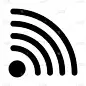 WIFI细线矢量图标
