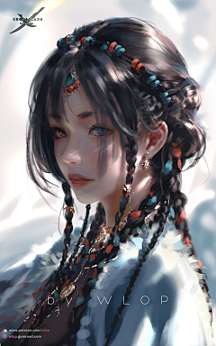 ~堂堂啊~采集到画师WLOP
