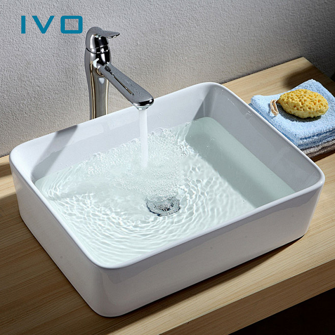 IVO 
台上盆 方形艺术盆洗手盆 
