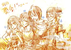 百慕猫  的插画 珍惜每一次短暂的聚会。