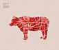 牛排牛肉食品广告海报设计韩国素材 – 