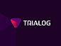 TRIALOG Real Time Artificial Intelligence software dialogue logo design by Alex Tass.png