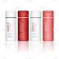 Shampoo bottle isolated on white background. Cosme