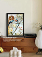张小画 中古风镜子装饰画法式复古客厅挂画小众艺术卧室创意摆画-tmall.com天猫