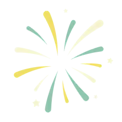 卡通手绘烟花png
