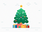 Merry X Mas dancing presents graphics motion animation manu berg 2018 merry newyear christmas tree