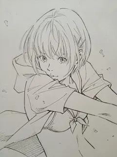 大师的漫画手稿 ​（作者：漫画家 窪之内英策  ）（转）@黑白插画装饰画 ​ ​​​​