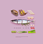 香煎海鲜 营养膳食 烹饪食材 美食主题海报设计PSD tiw036a43510