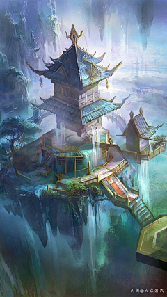 流影l采集到插画背景