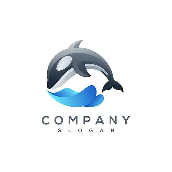 Whale Logo Vector-花瓣网