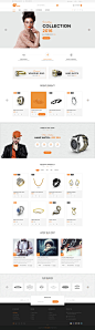 One+ jewelry & Watch Fashion E-commerce PSD Template