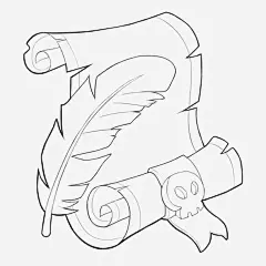 手绘鸡毛和纸高清素材 手绘画 矢量装饰 纸张 装饰 鸡毛 免抠png 设计图片 免费下载