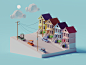 Low Poly San Francisco : A quick SF scene I made