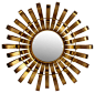 Privilege International Gold Wall Mirror - contemporary - Wall Mirrors - Privilege International