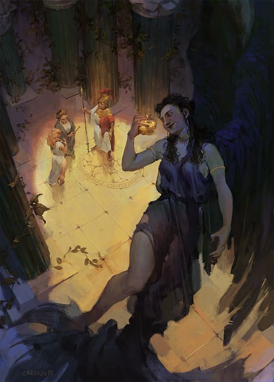 厄里斯(英文:eris,意为"不和")是希腊神话中专司不和的女神,她在罗马