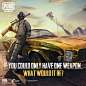 Photo by PUBG MOBILE on January 31, 2021. May be an image of text that says 'PUBG MOBILE F YOU COULD ONLY HAVE ONE WEAPON WHAT WOULD IT BE? PUBG EOEPOLATICN Tencent Games'.