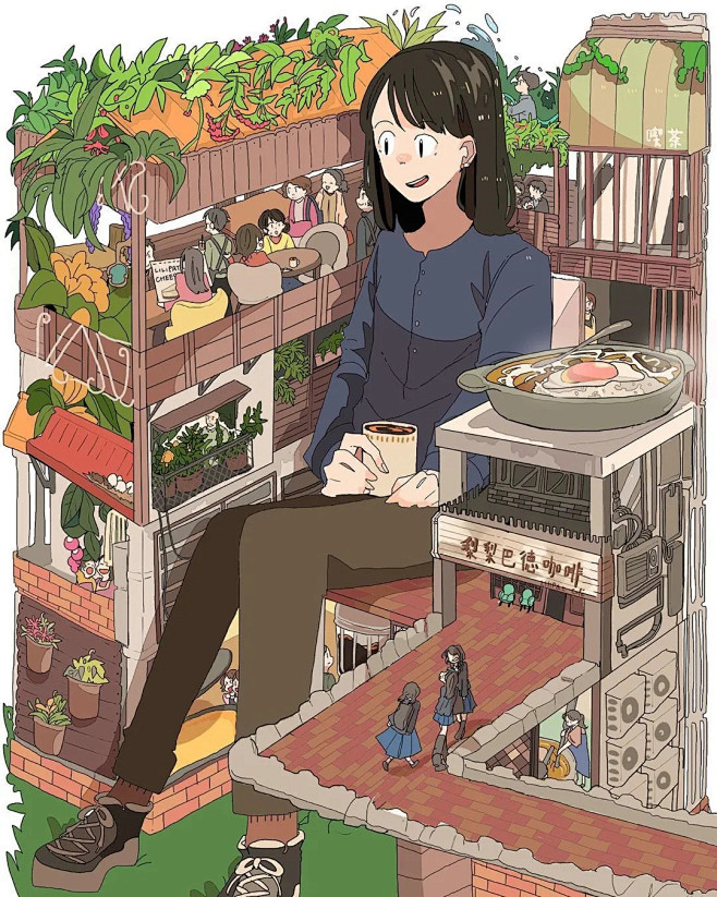 每日一画 | 沁心凉爽の蓝色系 : 20...