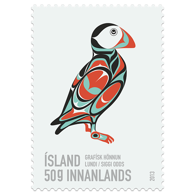 Puffin Stamp - Siggi...