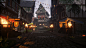 Medieval village by Xavier Babineau, Xavier Babineau : This is a village in a medieval fantasy setting I made for my portfolio (I just graduated from school).

My main inspirations were Skyrim, Witcher and Game of thrones

I used 3ds max for most of the m