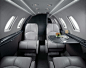 Beautiful black & white interior on Cessna CJ1