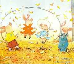 #求是爱插画#小猪的幸福生活 by Holly Hobbie