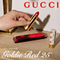 Gucci Beauty “Goldie Red 25” 秋冬口红美妆片，依旧是很个性化的视角~☎️ ​​​​