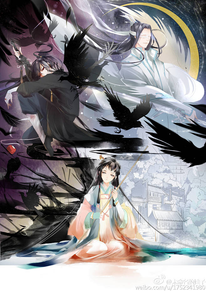 魔道祖师同人手绘插画
