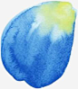 蓝色水彩花瓣高清素材 水墨 水彩 花瓣 蓝色 免抠png 设计图片 免费下载