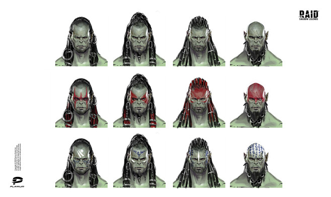 Orcs concept art , V...