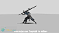 【新提醒】卡通怪 剑士走 跑 攻击 死亡 连击动作展示 - 游戏动画 - CGJOY论坛