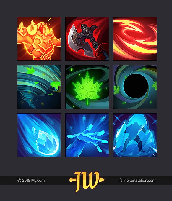 UI elements, Jay Tea : UI elements for Action RPG MOBA game Juggernaut ...