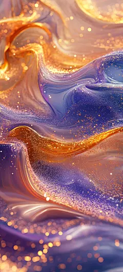 流动的紫金色，高级感壁纸