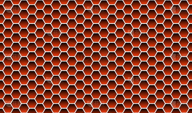 蜂窝状背景纹理红色