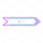 霓虹灯风文本框贴纸-SVG10