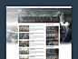 VR Gaming Community Website : A custom UI/UX design for a gaming portal website.