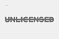 Unlicensed Records : Logo design, branding identity & artwork line I created for Unlicensed Records