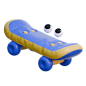 Skateboard  3D Icon