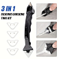 3-in-1 Silicone Caulking Tool Kit Stainless Steelhead Caulk Remover and Sealant Finishing Tools Grout Scraper - AliExpress 13