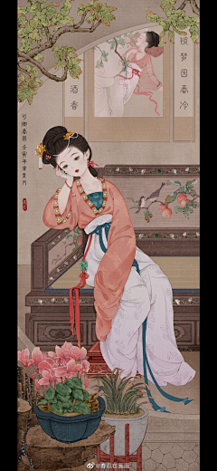 落-烨采集到I-插画竖版原画海报-illustrations