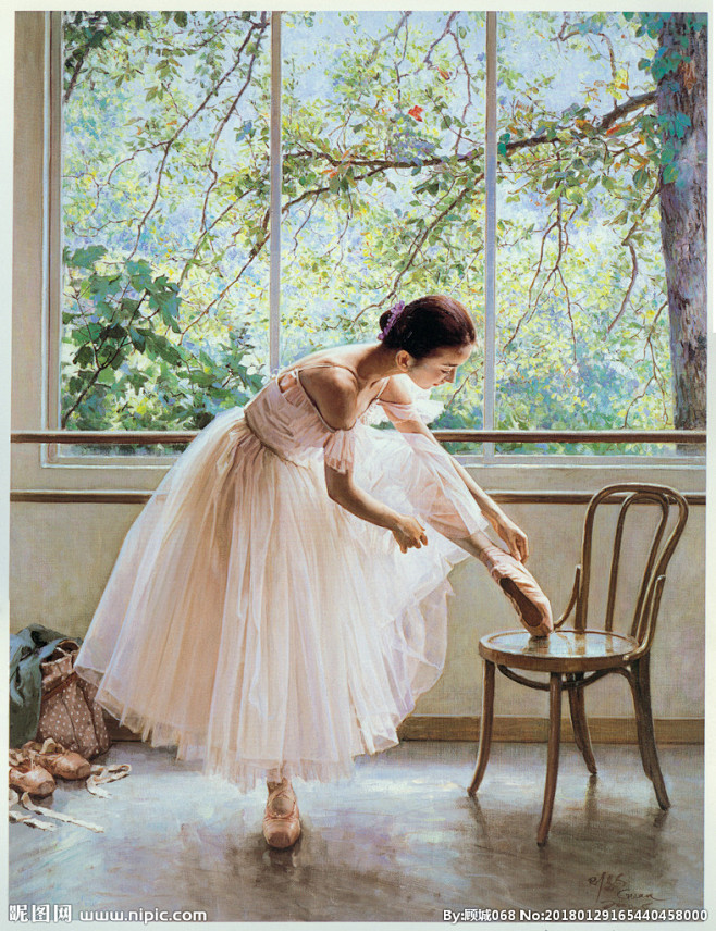 关则驹油画芭蕾