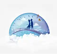 七夕牛郎织女动漫人物