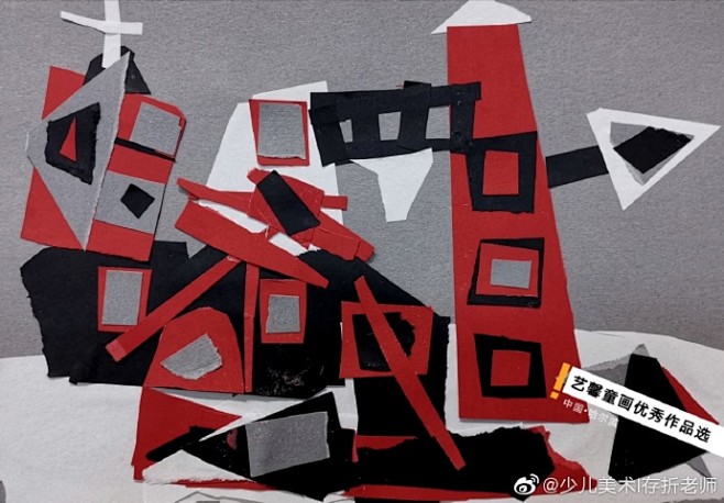 小任老师辅导的五周岁学生作品《城堡》@微...