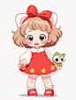 Q版｜小红裙奀妞